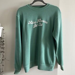 Asian American Girl Club cool matcha crewneck
